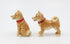 Fine Porcelain Shiba Inu Dog Salt and Pepper Shakers Set, 3-5/8" L - 20777
