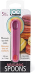 Joie Measuring Spoons - Assorted Colors, 5-Piece Set with Imperial and Metric Measurements