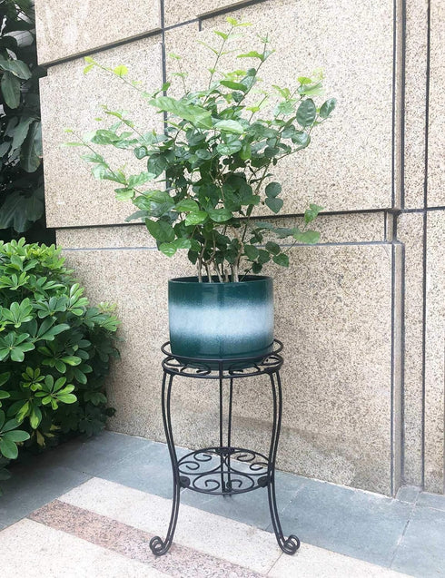 11.8 inches (18.9 INCHES Diameter Tall Metal Plant Stand for Indoor or Outdoor,Heavy Duty Flower Pot Stand Rack Holds