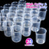 LEOBRO 24 PCS 100ml Resin Measuring Cups, 35PCS Mixing Sticks, Graduated Epoxy Resin Mixing Cups for Art Craft