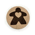 Sweetheart Meeple - Board Game Coasters (qty 4)