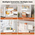 Refrigerator,8 Pack White(8 Pack) Magnetic Spice Rack for Magnetic Shelf,Fridge Magnet Organizer with Paper Towel
