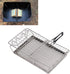 Camping Stove Toaster Outdoor Barbecue Bread Rack, Portable Stovetop Folding Cake Baking