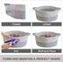 Medium Rope Basket with Handles, Medium Storage Basket, 17" L x 12.5" W x 8.5" H, Home Decor Basket, Towel Basket, Book