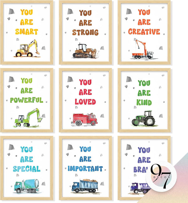 97 Decor Construction Room Decor For Boys - Vintage Tractor Kids Wall