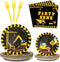 96pcs Construction Birthday Party Supplies Construction Theme Paper Plates and Napkins Construction