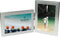 Brushed Aluminium Satin Silver Twin 2 Picture Double Folding Photo Frame Gift - Takes 2 Standard 6 x 4 inch Photographs