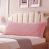 Reafort Ultra Soft Sherpa Body Pillow Cover/Case - 21"x54" with Zipper Closure, Pink