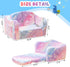 2-in-1 Lamerge Toddler Couch,Glow in The Dark Baby Floor Bed,Foldable Toddler Chair Kids Sofa for playroom,Convertible