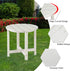 Volowoo 2 Beach Outdoor Side Table with Layer Storage, Plastic Waterproof and UV Resistant HDPE Adirondack Coffee End