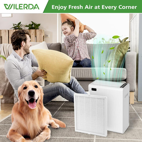 E-300L Replacement Filter Compatible with MOOKA E-300L Air Purifier for Large Room, H13 True HEPA Filter