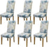 Dining Chair Covers,Dining Room Chair Cover Set of 6,Stretch Kitchen Chair Covers,Detachable