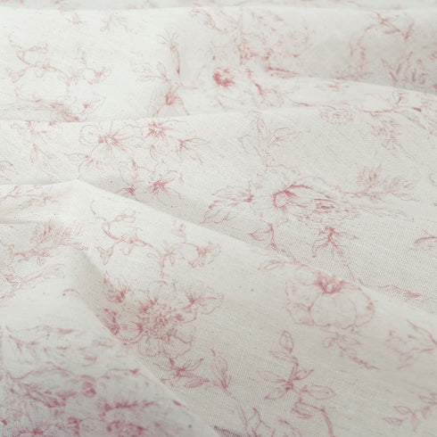Country 96 2 Set Pink Curtains for Nursery Girls Bedroom,French Sheer Blush Floral Victorian Toile Whimsical Pastel