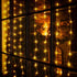 Curtain Window String Lights 6.5 x 5 Feet LED Copper Tapestry Backdrop Twinkle Fairy Lights, Battery Operated