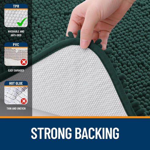 OLANLY 30x20 Bathroom Rugs, Extra Soft Absorbent Chenille Mats, Non-Slip and Machine Washable