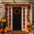 Fabbay 2 Pcs Fall Welcome Doormat, Layered Buffalo Plaid Rug, Pumpkin Rug for Fall