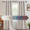 H.VERSAILTEX 96 Inch Long Linen Blackout Curtain for Bedroom/Living Room, Thermal Insulated Grommet Drapes, Heather