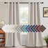 H.VERSAILTEX 96 Inch Long Linen Blackout Curtain for Bedroom/Living Room, Thermal Insulated Grommet Drapes, Heather