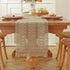 90 Inches Niviy Burlap Boho Table Runner for Home Decor with Tassels Long, Modern Farmhouse Decor Rustic Macrame Woven