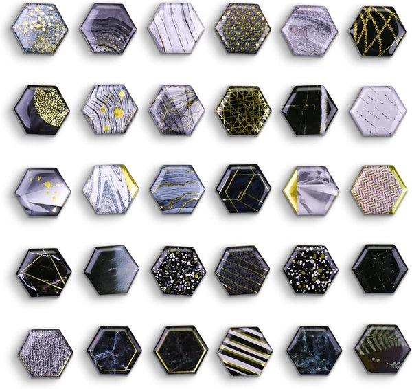 MORCART 30pcs Decorative Fridge Magnets for Refrigerator Decor, Whiteboard Magnet Dry Erase Board Round Office