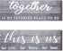 Jetec 2 Pcs Wooden Home Wall Signs, This is Us Wall Decor Family Plaque Rustic Wood Entryway Art (Gray)