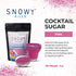 Rimmer Rimming 4oz Snowy River Pink, Cocktail & Margarita Sugar - Vibrant Color Glass Sugar with Medium Crystal Texture