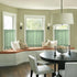 Leia 36 Inch Sheer Curtains Sage Green Tiers for Kitchen, Double Rod Pockets Window Living Room Curtain