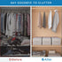 Large 5-Grid Wardrobe Clothes Organizer for Jeans, Pants, Sweaters, Stackable Drawer Organizer with Handles, Gray Linen
