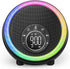 Night Light Bluetooth Speaker Alarm Clock, Portable Sound Machine with White Noise,