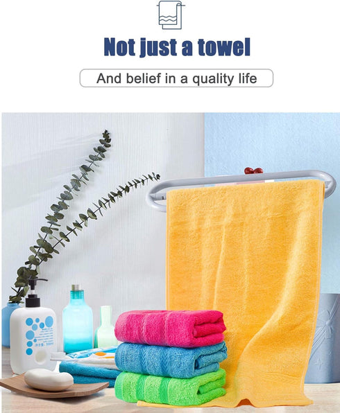 MEMRUI Multicolor Fingertip Towels for Bathroom, Kid's Face Towels, 10 x 18 Inches, 4 Pcs