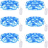 Lakumu 6-Pack Fairy Lights Battery Operated String Lights-7FT 20 LED,Waterproof Silver Wire