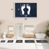 SUBRTEX Bathroom Rugs Chenille Bath Rug, Soft Shower Mat, Water Absorbent, Quick Dry, Machine Washable (Navy, 16" x 24")