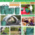 3-Pack 72 (D26,H30 Trimmings 4 Professional Gallon Big Lawn Garden Bags in) Reusable Yard Waste Bags with Gardening