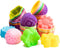 R HORSE 42Pcs Mini Silicone Molds - 2 x 0.8 inch Cupcake Multi Flower Shapes Baking Cups