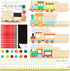 24 Set Train Party Favors, Train Birthday Party Supplies, Wood Trains Painting Crafts Kits, Magnets with Card
