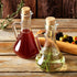 Set, Set 2 Set, Set 2 Crystalia Olive Oil and Vinegar Dispenser Handmade Oil and Vinegar Cruet of with Cork Stopper