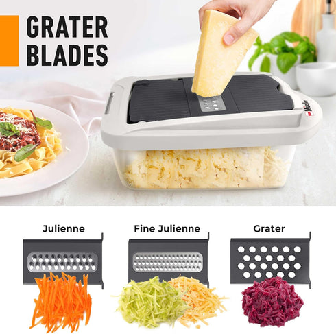 Mueller Pro-Series 10-in-1 Vegetable Chopper, 8 Blade Cutter, Dicer, Egg Slicer, Home Kitchen Gadgets
