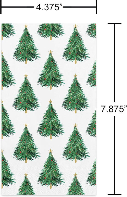 50-Count American Greetings Christmas Guest Paper Hand Towels (Christmas Trees)