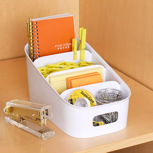 Packet 4-Tier YouCopia ShelfBin Organizer, Stairstep Raised Divided Bin, BPA-Free Storage Caddy for Kitchen Pantry
