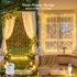 200 8 JMEXSUSS LED Curtain Lights Battery Operated & USB Plug in, Modes Warm White Curtain Hanging String Lights Indoor