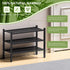 ROMGUAR CRAFT 3 Closet, 27"x12"x21" Tier (Thick) Bamboo Shoe Rack for Entryway, Small Wood Shoe Shelf Storage Organizer