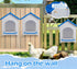 100% Chicken Nesting Box, Waterproof Hens Nesting Box for Laying Eggs for Hens, Ducks and Poultry, Large Signle