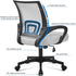 Yaheetech Ergonomic Office Chair, Mid Back Computer Chair with Lumbar Support, Adjustable Rolling Swivel
