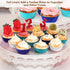 Gifbera Mini Foil Cupcake Liners, Metallic Muffin Baking Cups, 300 Count, Navy Blue