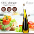 Homysh Set 13 Oz Oil and Vinegar Premium Dispenser, Beautiful and Elegant Olive Oil Dispenser for Your kitchen, Glass