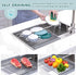 Ohuhu Roll Up Dish Drying Rack, Over The Sink, 16.5" W x 13" L, Portable Foldable Dish Drainer