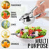 Zulay Kitchen Lemon Squeezer Stainless Steel - Heavy Duty Manual Citrus Press and Lime Squeezer