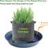 Feyvdzv 4 Pack 8 inch, 10 12 14 17 inch, Plant Saucer Plant Stand Plastic Plant Saucers for Indoors Outdoor, Heavy Duty