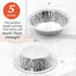 (60 Pack) 5 Inch Pie Tins, Disposable Mini Pies Tin for Baking, Foil Tins for Freezer-to-Oven Use