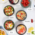 PYRMONT Wheat Straw Bowls, 26 OZ Plastic Reusable Unbreakable Soup Bowls, Set of 8, Dishwasher & Microwave Safe